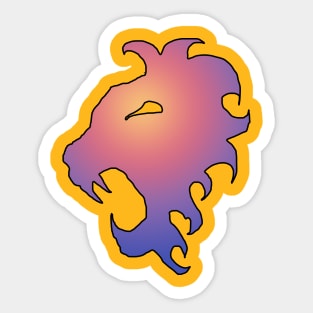 Roaring Lion Pastel Sticker